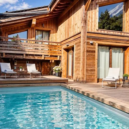 Design With Pool & Jacuzzi Alpesi faház Chamonix