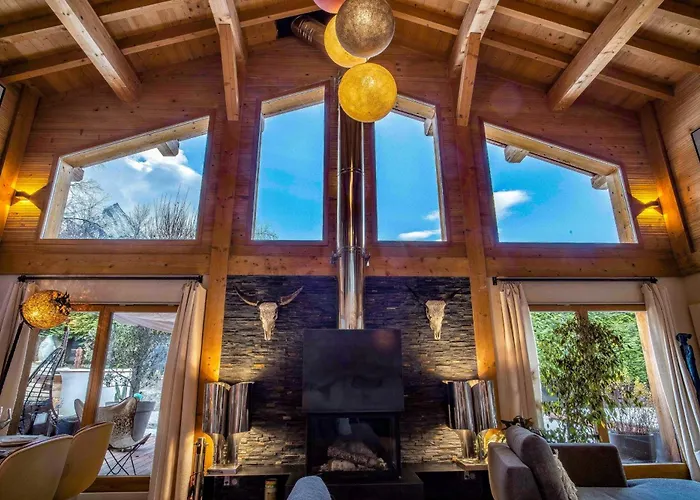 Stylish Chalet With A Swimming Pool And Hot Tub Chalet Chamonix